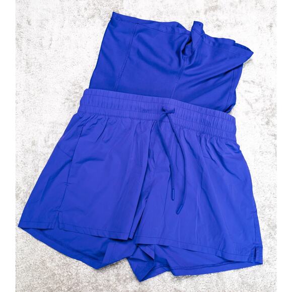 Spyder Active Lined Blue Running Shorts Womens Size M NWOT - Picture 8 of 11